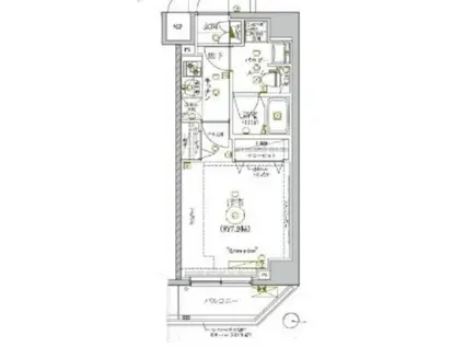レアライズ蒲田II(1K/3階)の間取り写真