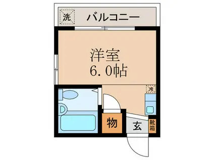 CASA22(ワンルーム/4階)の間取り写真