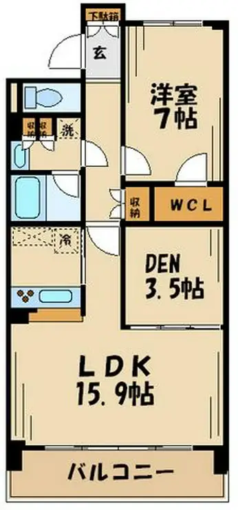 リージア経堂テラスガーデン 10階階 間取り