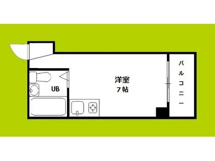 エムエスエイ山王(ワンルーム/3階)の間取り写真