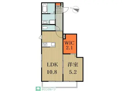 SKYPIEA(1LDK/1階)の間取り写真