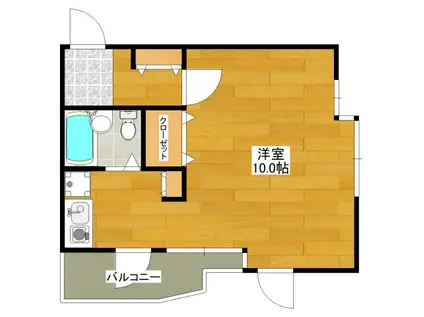 リアライズ緑地北(1K/9階)の間取り写真