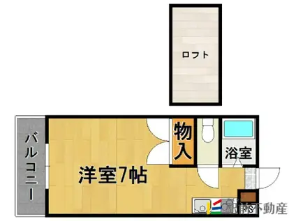 サバーブ香椎(ワンルーム/2階)の間取り写真