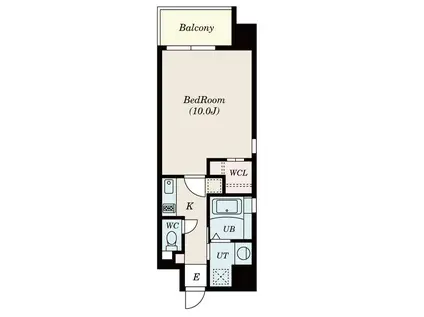 エルスタンザ栄南(1K/9階)の間取り写真