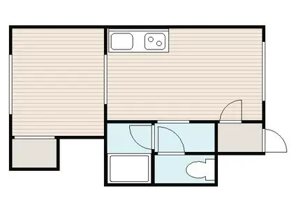 スターハイツ石山(1LDK/2階)の間取り写真