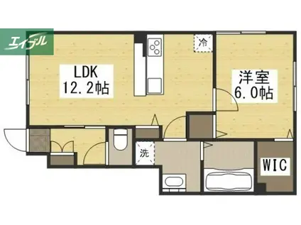 セントロイエル(1LDK/1階)の間取り写真