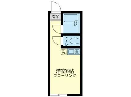 ユナイト上大岡マークエスター(ワンルーム/2階)の間取り写真