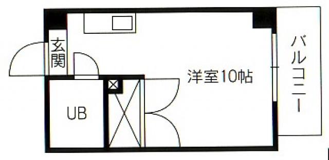 ABCマンション(ワンルーム/3階)の間取り写真