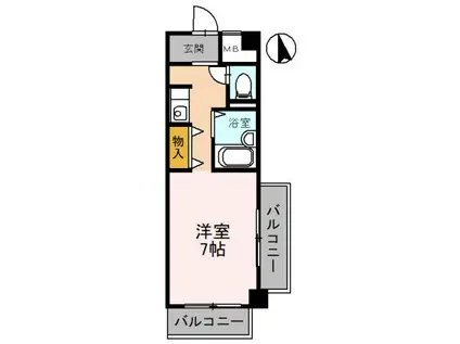 アヴァンセ21(ワンルーム/3階)の間取り写真