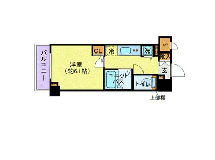 フェニックス池袋弐番館(1K/4階)の間取り写真