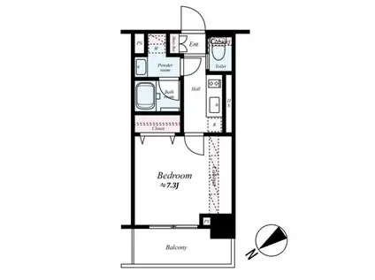 フュージョナル浅草FOREST(1K/9階)の間取り写真