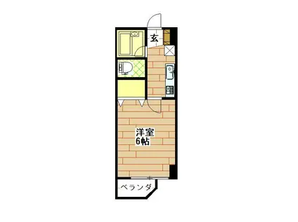 マンションプルミエ(1K/3階)の間取り写真