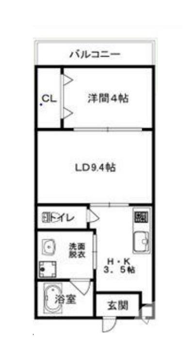 COCO MOZU(1LDK/1階)の間取り写真