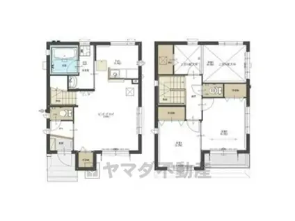 フィカーサゆいの杜 B棟(3LDK/1階)の間取り写真