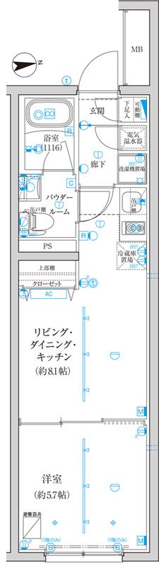 CREATIF西池袋(1LDK/3階)の間取り写真