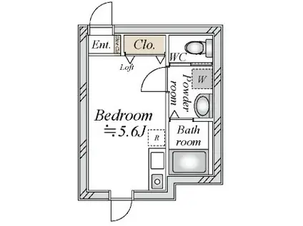 ソフィアアーク(ワンルーム/1階)の間取り写真