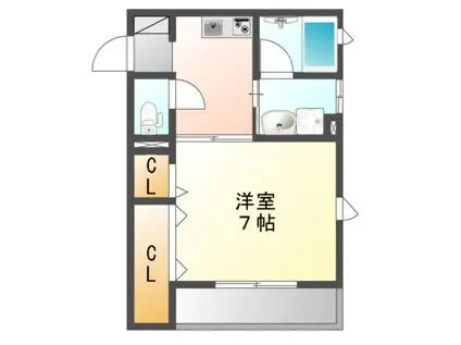 メゾンナチュール 当社管理物件(1K/1階)の間取り写真