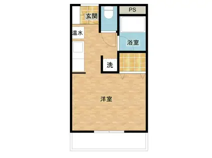 パインハウス(1K/3階)の間取り写真