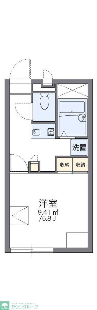 レオパレス成美(1K/2階)の間取り写真