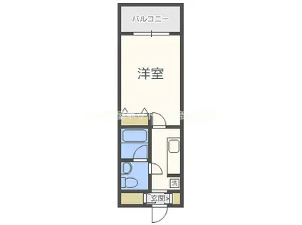 S-FORT江坂垂水町(1K/6階)の間取り写真