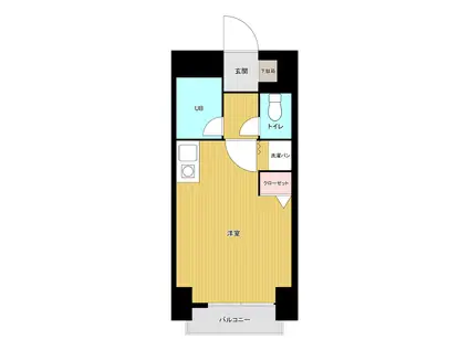 FLEX久留米駅前(ワンルーム/5階)の間取り写真