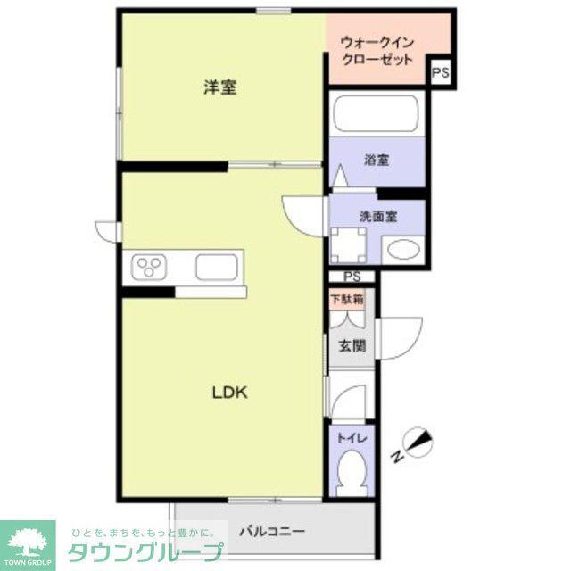 CHALEUREUX表参道(1LDK/1階)の間取り写真