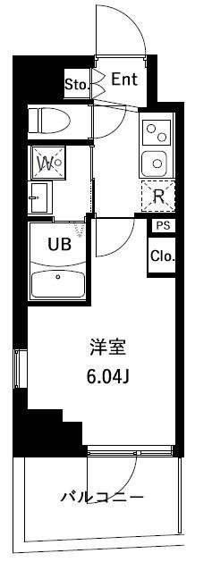 アーバンパーク川口並木(1K/2階)の間取り写真