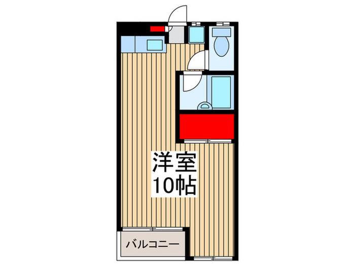 第1グリーンコーポ(ワンルーム/3階)の間取り写真