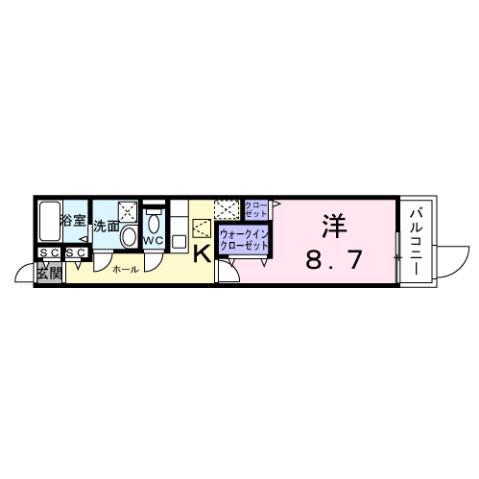 菅原2丁目アパート(1K/1階)の間取り写真
