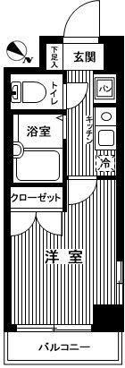 ジュエル西荻窪(1K/5階)の間取り写真