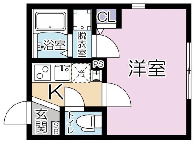 LIFE TOWN YOTSUGI(1K/4階)の間取り写真