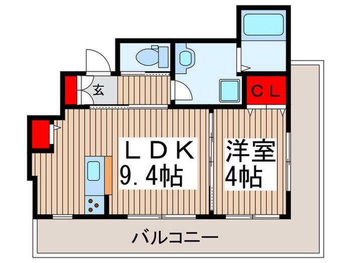 JUNK LAND(1LDK/3階)の間取り写真