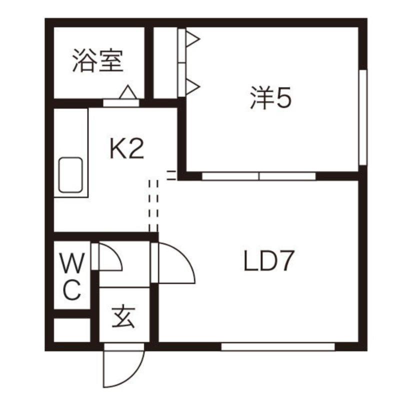 コンフォートライフ(1LDK/3階)の間取り写真