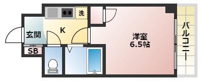 メリーパレス(1K/3階)の間取り写真