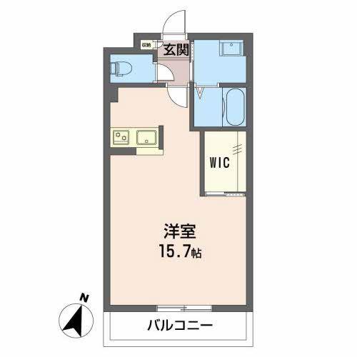 エトワールマリン(ワンルーム/2階)の間取り写真