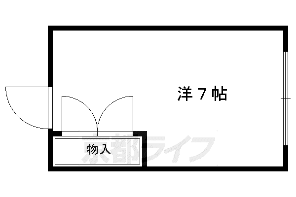 タマヤビル(ワンルーム/6階)の間取り写真