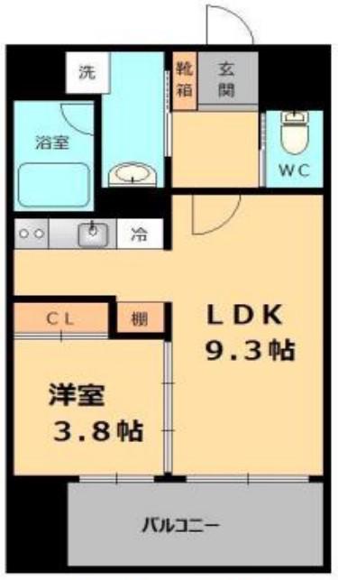 PIER PARK 住吉(1LDK/10階)の間取り写真