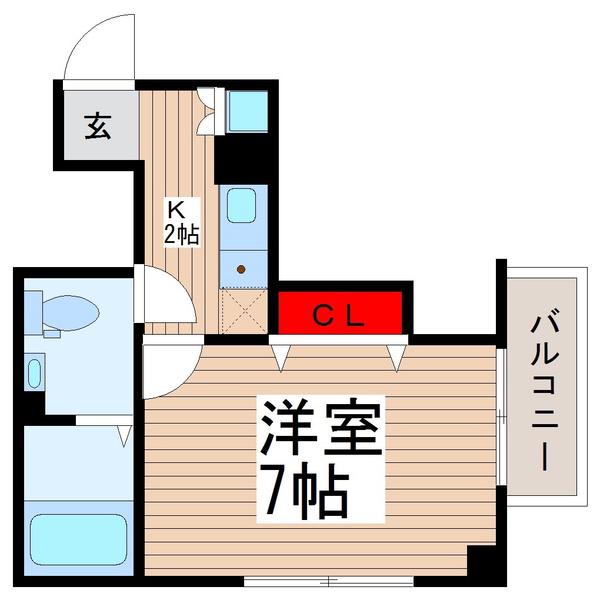 第十みずほ館(1K/3階)の間取り写真
