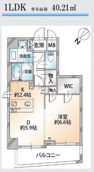 オーキッドレジデンス千代田岩本町(1LDK/9階)の間取り写真