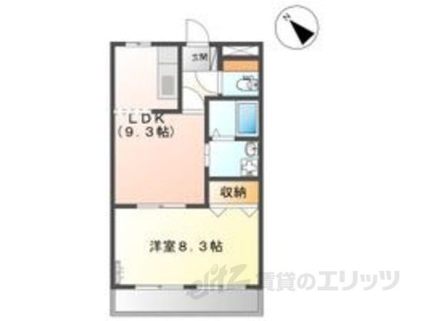 エトワール(1LDK/1階)の間取り写真