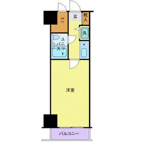恵比寿マンション(1K/5階)の間取り写真