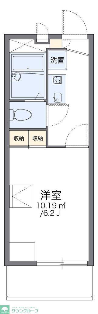 レオパレス彩III(1K/3階)の間取り写真