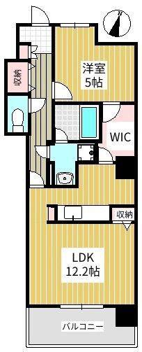 NOBLE TERRACE(1LDK/3階)の間取り写真