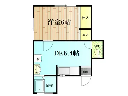 田戸台55アパート(1K/1階)の間取り写真