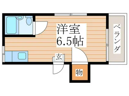 柳沢コーポ(ワンルーム/2階)の間取り写真