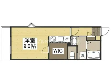 REGALO青江(1K/1階)の間取り写真