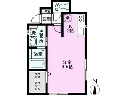 YS HOUSE(ワンルーム/1階)の間取り写真