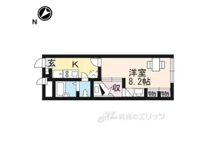 レオパレス四季(1K/1階)の間取り写真