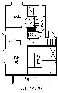 ディアスKANA(2LDK/1階)の間取り写真