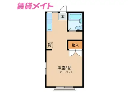 コーポ ウィン(ワンルーム/2階)の間取り写真